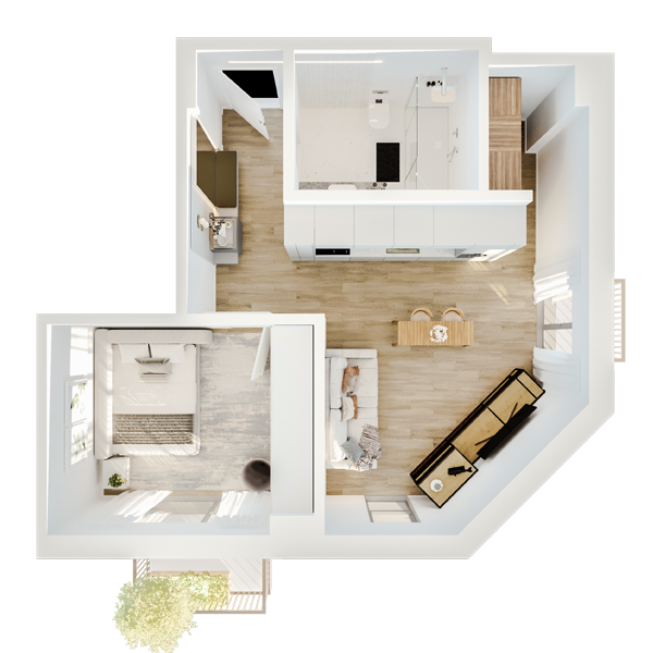 Layout t1 planta 3d